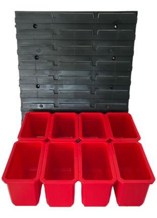 Qbrick System Container Set No. 2 Workshop wall 39 x 35 cm with 8 containers for System ONE and System TWO cases