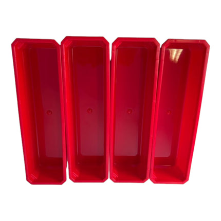 Qbrick System Juego de recipientes n.º 4 Pared de taller 39 x 35 cm con 4 recipientes para PRO Organiser 100 Expert / 200 Expert / PRO Drawer 3