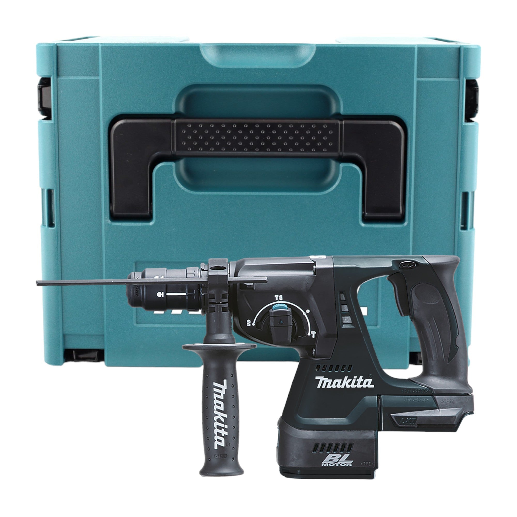 Makita DHR 243 ZBJ Akku Bohrhammer 18 V 2 J SDS Plus schwarz Brushless Makpac ohne Akku ohne Ladegeraet 1 - toolbrothers