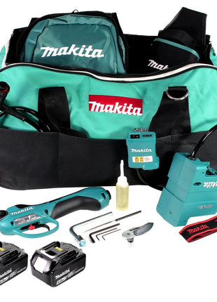 Makita DUP 361 M Akku Rebschere Astschere 36 V ( 2x 18 V ) + 2x Akku 4,0 Ah + Tasche - ohne Ladegerät - Toolbrothers