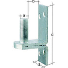 Abrazadera GAH DII sobre placa 13x25mm ( 3000200196 )