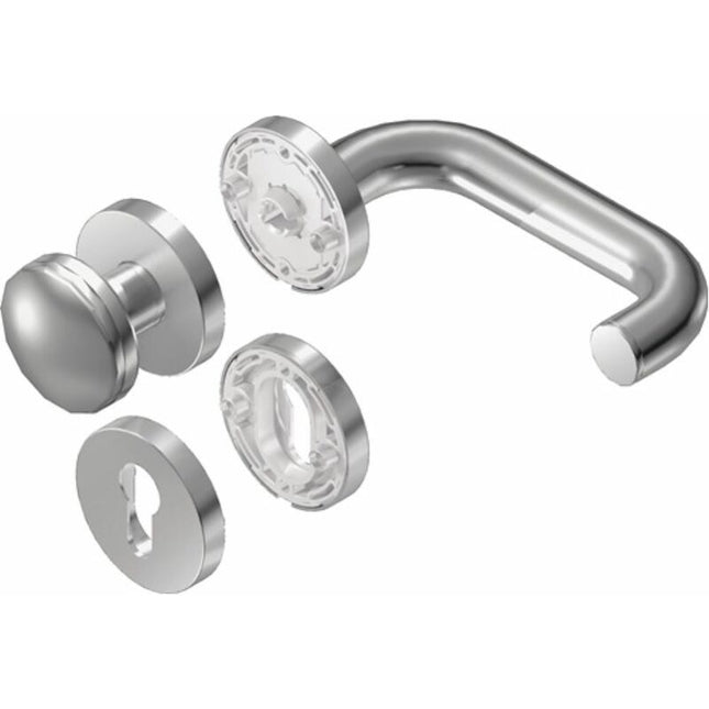 BKS Juego de protección contra incendios Rondo Rosette acero inoxidable D/K ( 3000253081 )