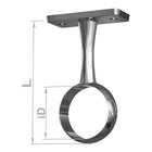 PG Centre support 11138 Zinc die-cast, chrome-plated ( 3000282771 )