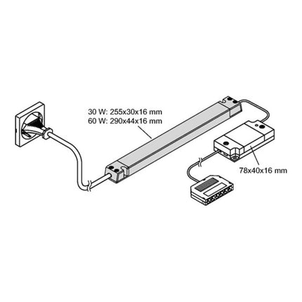 L&S Emotion 1-Kanal Funksteuerung Serie Frankfurt 230 V 12 V ( 3000550074 )