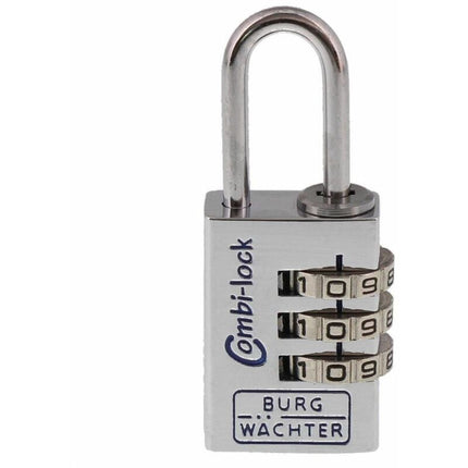 BURG-WÄCHTER Combi Lock 90 Chromo combination padlock lock body width 20 mm ( 3324027034 )