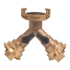 MEGA Y-piece quick coupling brass hose size 9.5-38 mm ( 4000300144 )