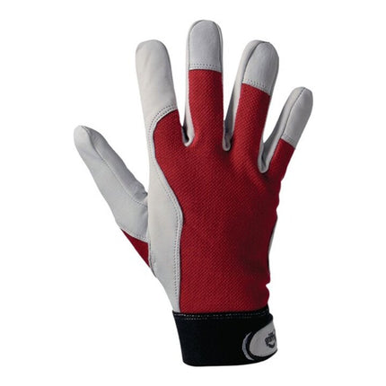 LEIPOLD+DÖHLE gloves Griffy size 8 red/natural colour ( 4000371101 )