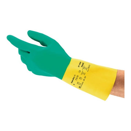 ANSELL chemical gloves AlphaTec(R) 87-900 size 10 green/yellow ( 4000371483 )