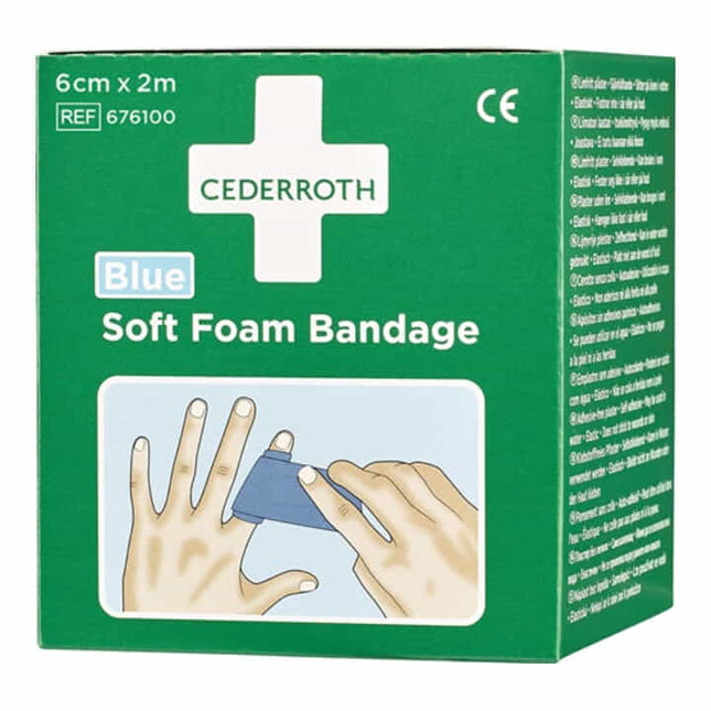 CEDERROTH Soft Foam Bandage selbsthaftend elastisch, blau ( 4000386487 )