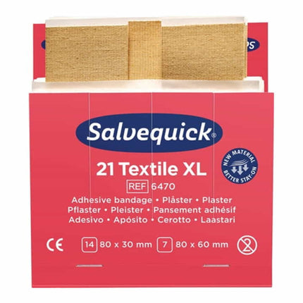 SALVEQUICK Pflasterstrips Salvequick Textilpflaster extra groß ( 4000386492 )