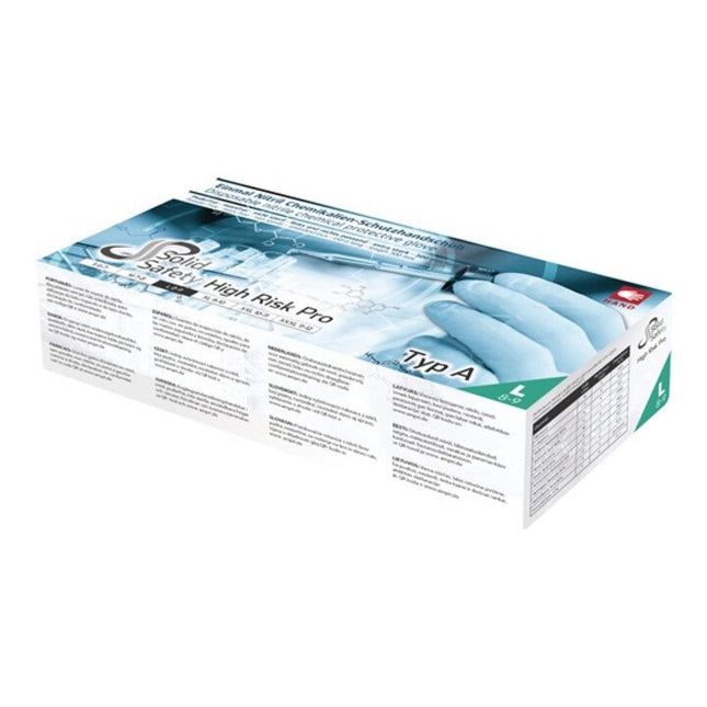 Guanti monouso AMPRI HighRisk Pro taglia M blu DPI categoria III ( 4000391029 )