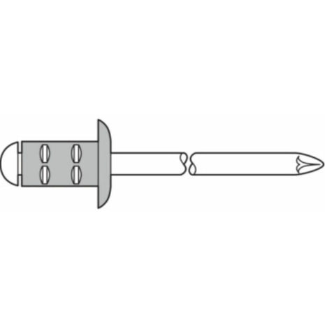 GESIPA rivetto cieco PolyGrip(R) gambo del rivetto d x l 3,2 x 11 mm ( 4000813758 )