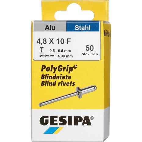 GESIPA Rivet POP PolyGrip® tige de rivet D. x l 4,8 x 10 mm ( 4000813761 )