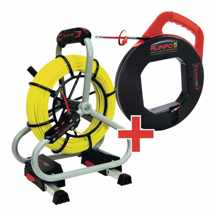 RUNPOTEC asta in fibra di vetro GF 4.5 - set professionale lunghezza nastro 30 m ( 4000817958 )