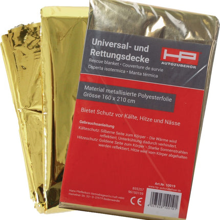 HP AUTO ACCESSORIES Rescue blanket DIN 13164 L2100xW1600xH0.2ca.mm ( 4000818628 )