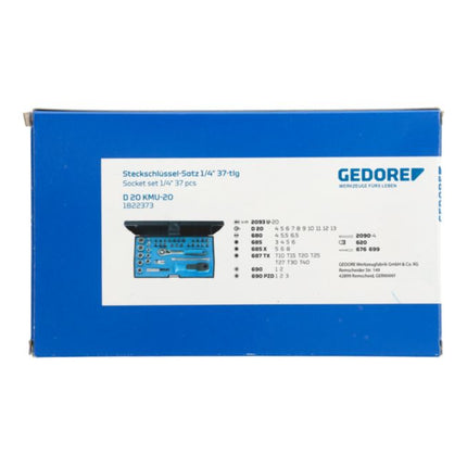 GEDORE Steckschlüsselsatz D 20 KMU-20 37-teilig 1/4 ″ ( 4000820548 )