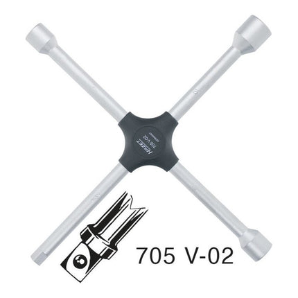 HAZET cross spanner 705V-02 17 x 19 x 22 x 12.5 mm(1/2″ square) ( 4000822845 )