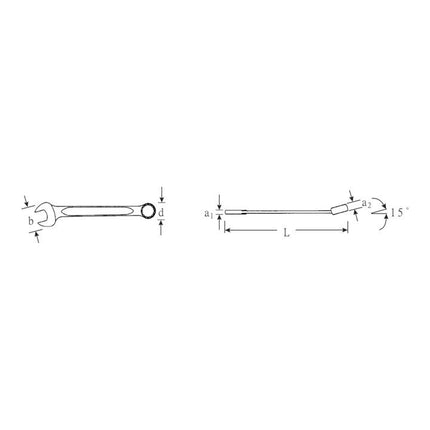 STAHLWILLE Ringmaulschlüssel OPEN BOX 13 SW 13 mm Länge 160 mm ( 4000826008 )