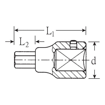 Toma hexagonal STAHLWILLE 59 3/4 ″ ( 4000826472 )