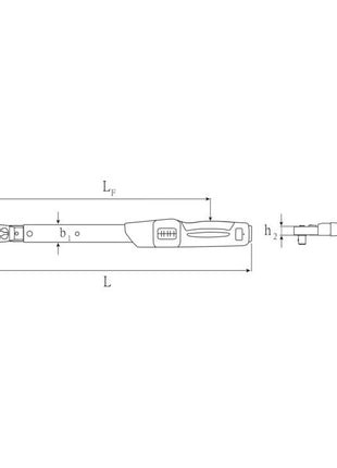 Klucz dynamometryczny STAHLWILLE 730NR/10QR FK 1/2 ″ 20 - 100 Nm ( 4000826536 )