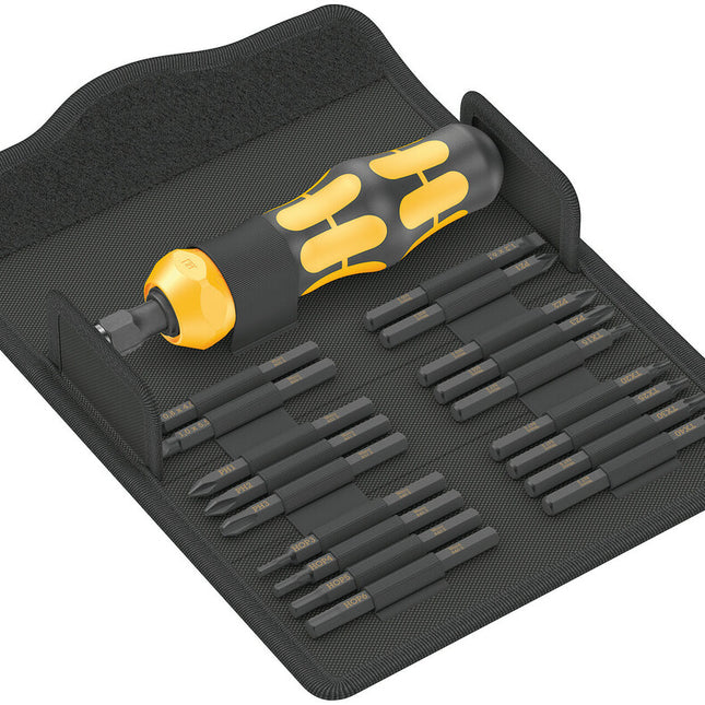 Set di cacciaviti WERA KK 900 Set 1 19 pezzi PH/PZD/TX/6 taglienti/scanalati ( 4000827283 )