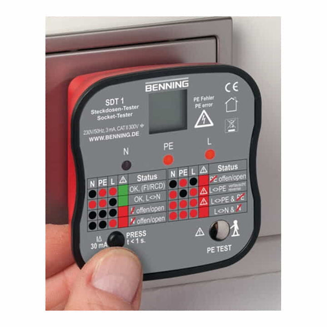 BENNING SDT 1 socket outlet tester for testing socket outlets with earthing contact ( 4000828811 )