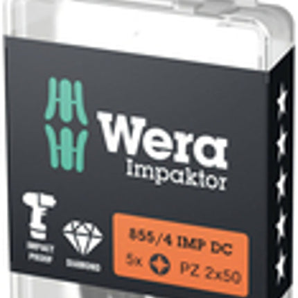 WERA Bit 855/4 IMP DC PZD2 Length 50 mm ( 4000829273 )