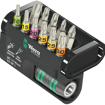 WERA Bitsortiment Bit-Check 12 Wood TX HF 1 12-teilig ( 4000829911 )