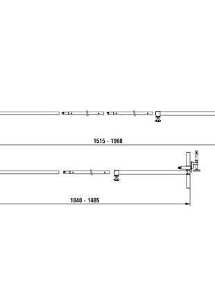 BESSEY rango de sujeción del tensor del marco de la puerta 565 - 1010 mm (4000831753)