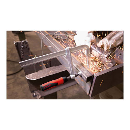 BESSEY morsetto a vite interamente in acciaio GZ-2K Larghezza di serraggio 600 mm Sporgenza 120 mm ( 4000831786 )