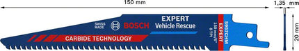 BOSCH Reciprocating saw blade Expert Automotive Steel Length 150 mm Width 20 mm ( 4000837435 )
