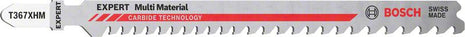 BOSCH jigsaw blade Expert Multi Material T 367 XHM overall length 132 mm ( 4000837475 )