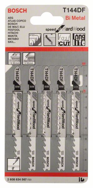 BOSCH Stichsägeblatt T 144 DF Gesamtlänge 100 mm ( 4000837515 )