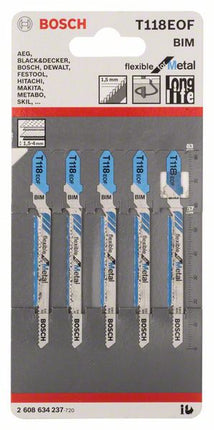 BOSCH jigsaw blade T 118 EOF total length 83 mm ( 4000837566 )