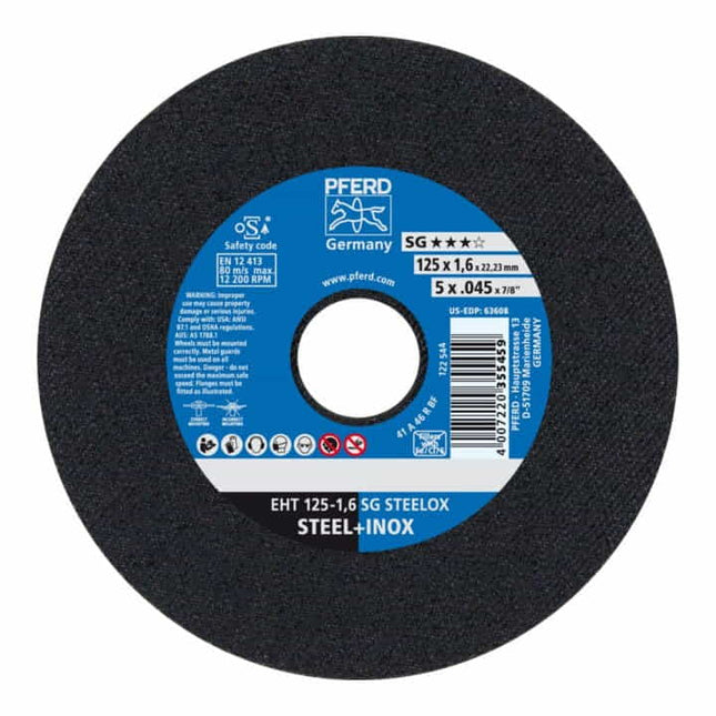 PFERD cutting disc SG STEELOX D125x1.6mm straight ( 4000841262 )