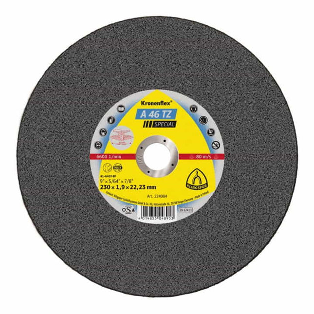 KLINGSPOR cutting disc A 46 TZ Special D230x1.9mm straight ( 4000841495 )