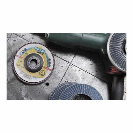 KLINGSPOR Fächerscheibe SMT 624 Supra Ø 115 mm Körnung 60 12° konisch ( 4000842310 )