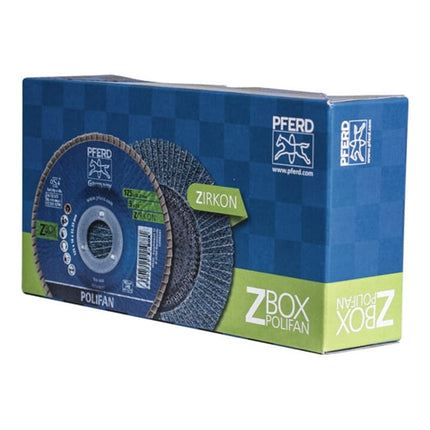 PFERD flap disc POLIFAN Z START STEELOX Ø 125 mm grit size Z-60 conical ( 4000843629 )