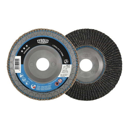 Disco lamellare TYROLIT LONGLIFE C-TRIM Ø 125 mm grana 80 piatta ( 4000845237 )