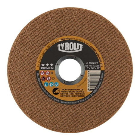 TYROLIT Disque à tronçonner Premium D125x1mm droit ( 4000845531 )