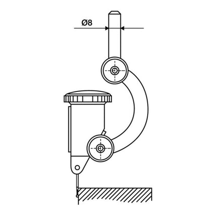KÄFER Zentrierhalter FH 8 Aufnahmebohrung-Ø 4 mm H7 ( 4000851359 )