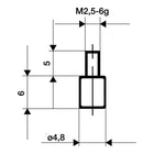 Inserto di misura KÄFER Ø 4,8 mm piatto ( 4000851676 )