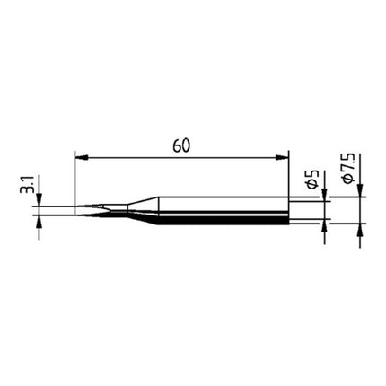 ERSA soldering tip series 172 chisel-shaped ( 4000872406 )