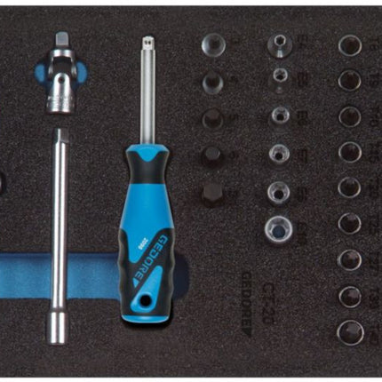 Módulo de herramientas GEDORE 1500 CT1-20 Módulo de 37 piezas 1/3 ( 4000881213 )