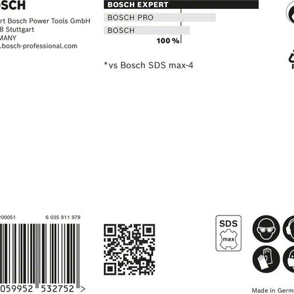 Wiertarka udarowa BOSCH Expert SDS max-8X Ø 12 mm długość robocza 200 mm 340 mm ( 4000909887 )