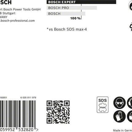 BOSCH Hammerbohrer Expert SDS max-8X Ø 14 mm Arbeits-L.400 mm L.540 mm ( 4000909892 )