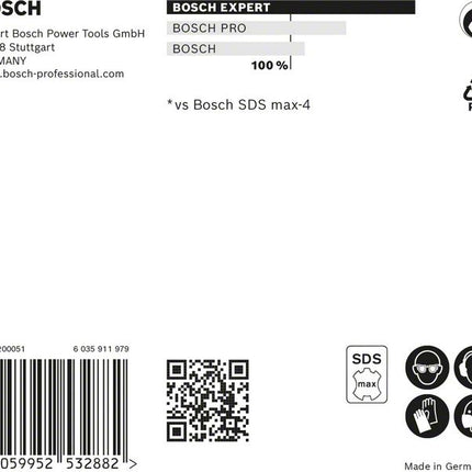 BOSCH Hammerbohrer Expert SDS max-8X Ø 16 mm Arbeits-L.200 mm L.340 mm ( 4000909895 )