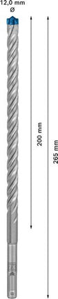 Wiertarka udarowa BOSCH Expert SDS-7X Ø 12,0 mm długość robocza 200 mm 265 mm ( 4000909950 )