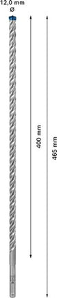 Taladro percutor BOSCH Expert SDS-7X Ø 12,0 mm longitud útil 400 mm longitud 465 mm (4000909953)