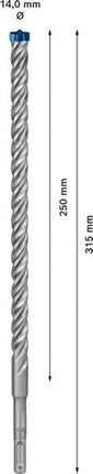 Taladro percutor BOSCH Expert SDS-7X Ø 14,0 mm longitud útil 250 mm longitud 315 mm (4000909957)